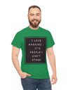 I Love Mankind! Unisex Heavy Cotton Tee with quote