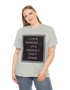 I Love Mankind! Unisex Heavy Cotton Tee with quote